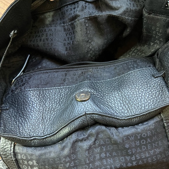 KATE SPADE Knott Backpack Black KH061 Kate Spade Black Leather Backpack